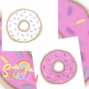 Donut Teether White