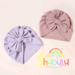 Girls Turbans Single Lavender