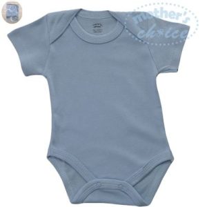 Infant Short Sleeve Body Vest Blue Nb