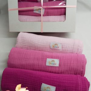 Muslin Receiver Gift Box Pink