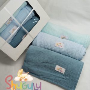 Muslin Receiver Gift Box Blue