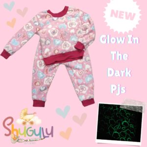 Glow in the Dark PJ's Pink (Size 18 months -24 months)