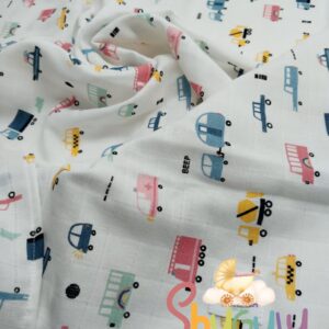 100% Cotton Muslin Receiver Car Print