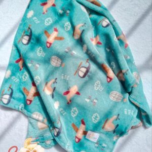 Single Fleece Blanket (Airplane Print)
