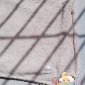 Single Fleece Blanket (Embossed Rose)